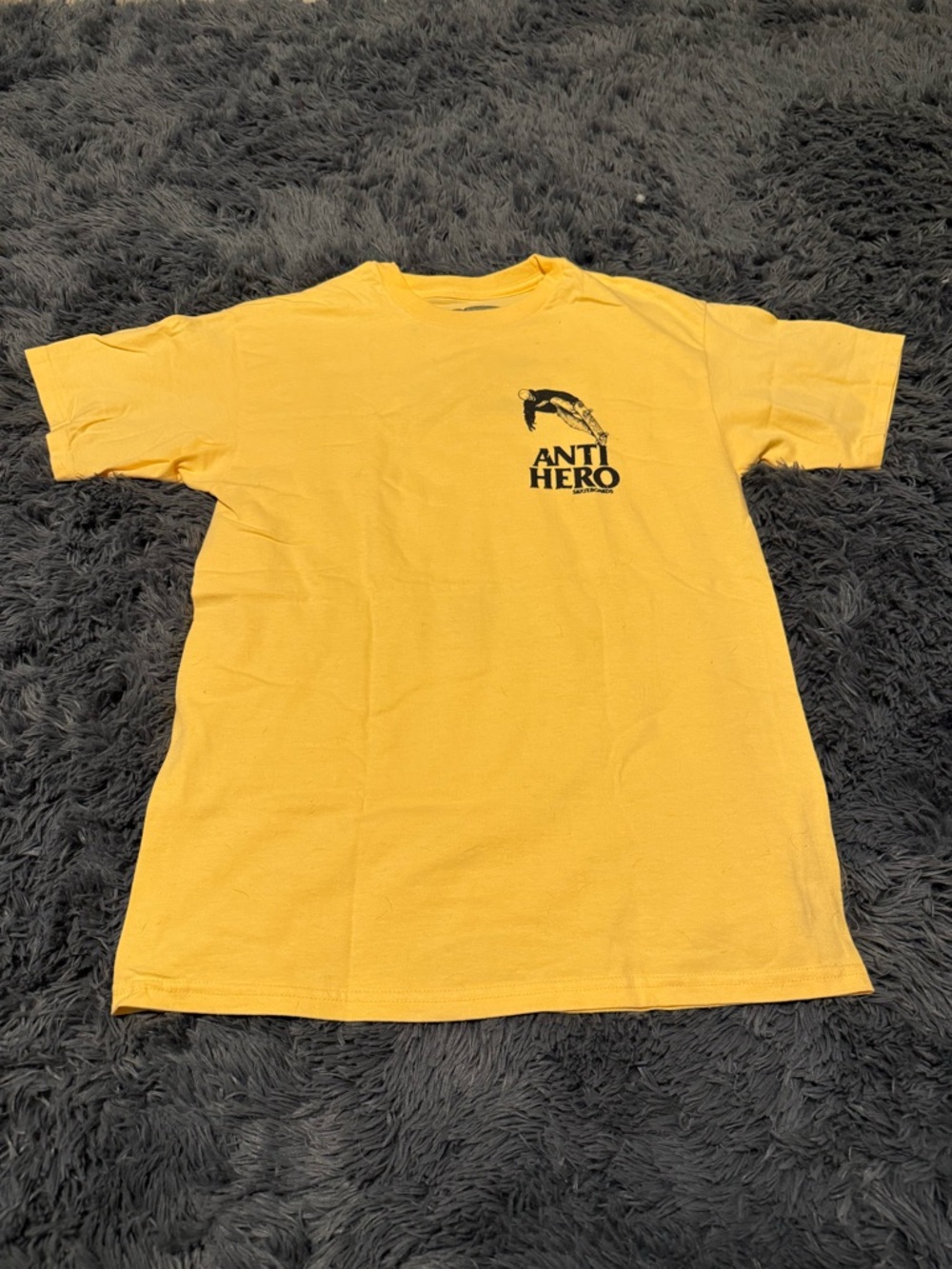 Antihero Skate T-Shirt with Skull Head Skater Graphic
